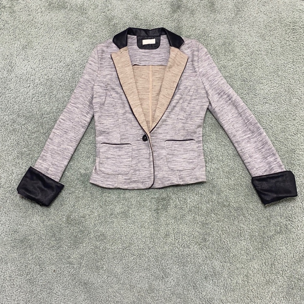 Rodika Zanian French boutique knit wool blazer cardigan NWOT